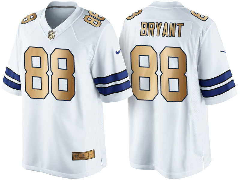 Dallas Cowboys #88 Dez Bryant White 2016 Christmas Gold Edition Jersey Dallas Cowboys #88 Dez Bryant White 2016 Christmas Gold Edition Jersey