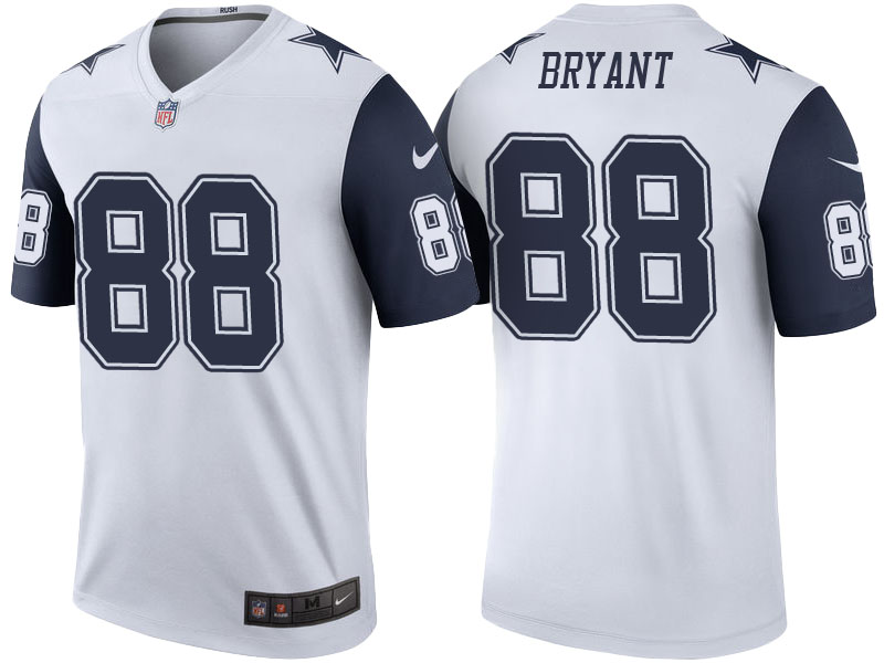 Dallas Cowboys #88 Dez Bryant White Color Rush Legend Jersey Dallas Cowboys #88 Dez Bryant White Color Rush Legend Jersey