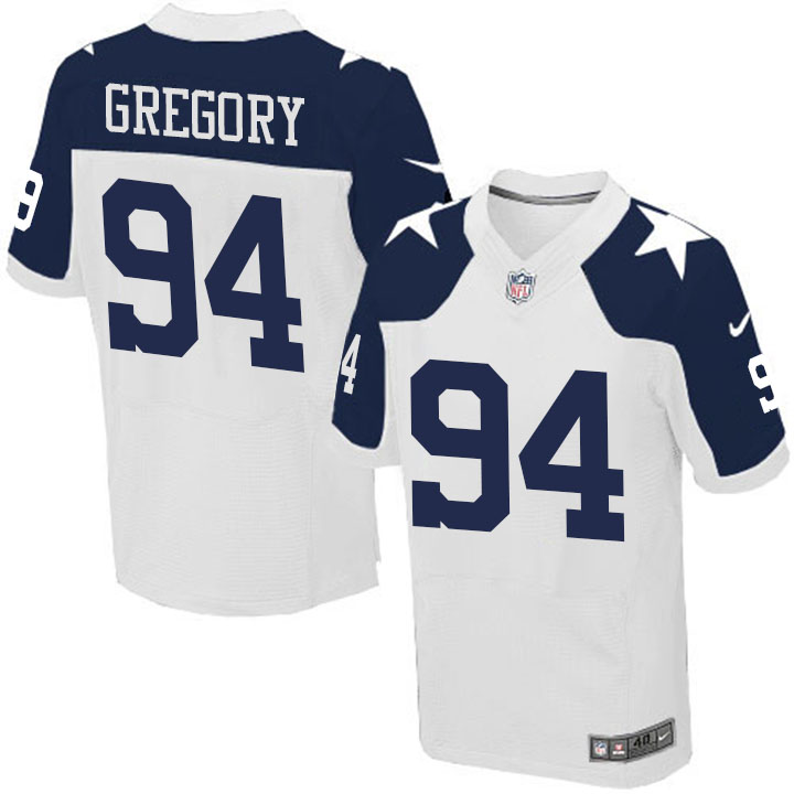 Dallas Cowboys #94 Randy Gregory White Elite Jersey Dallas Cowboys #94 Randy Gregory White Elite Jersey