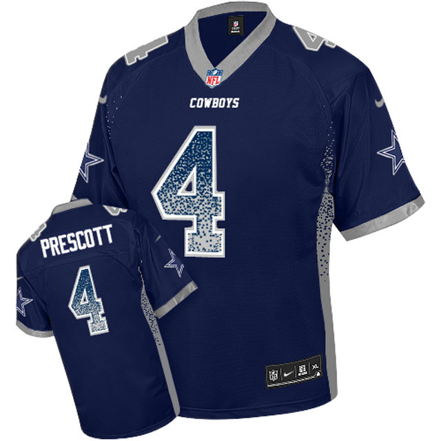Dallas Cowboys #4 Dak Prescott Navy Drift Fashion Jersey Dallas Cowboys #4 Dak Prescott Navy Drift Fashion Jersey