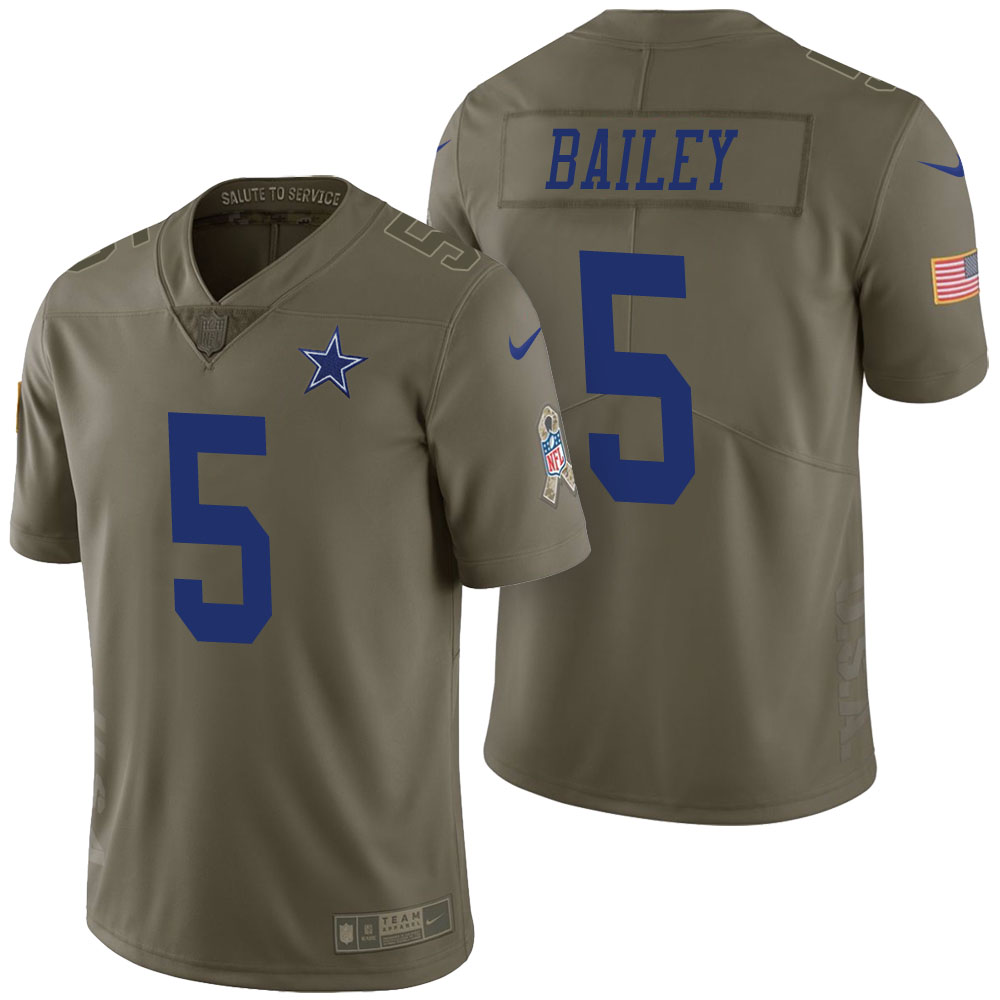 Dallas Cowboys #5 Dan Bailey Olive 2017 Salute to Service Limited Jersey Dallas Cowboys #5 Dan Bailey Olive 2017 Salute to Service Limited Jersey