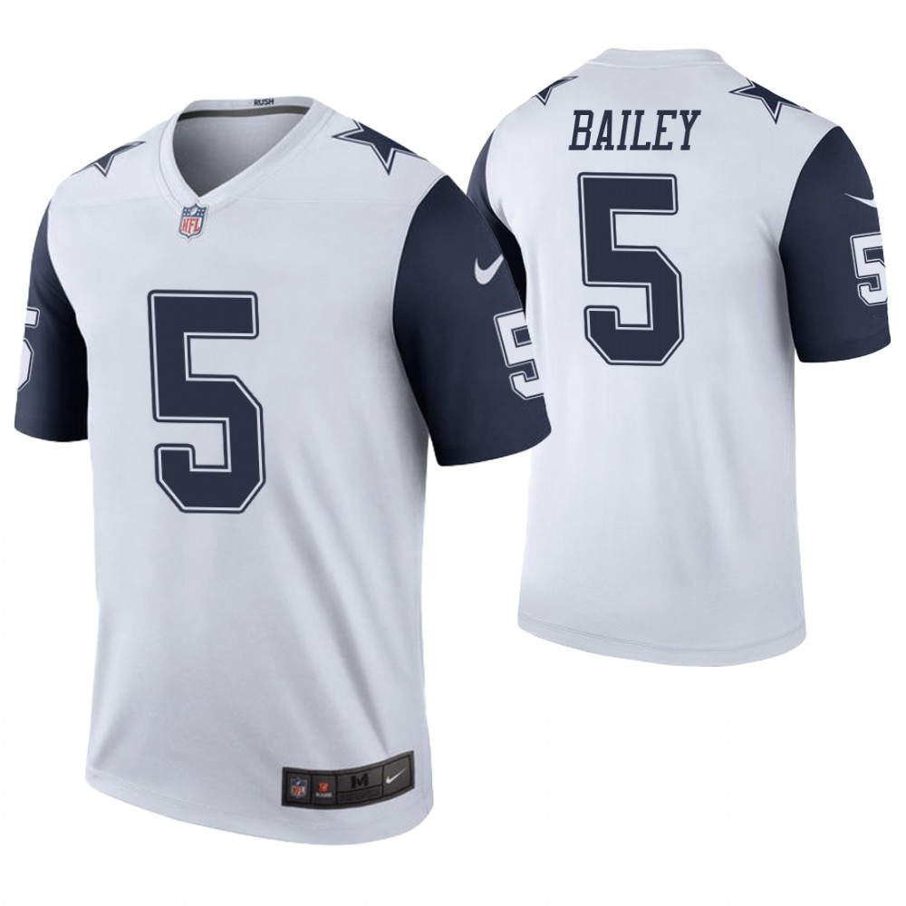 Dallas Cowboys #5 Dan Bailey White Color Rush Legend Jersey Dallas Cowboys #5 Dan Bailey White Color Rush Legend Jersey