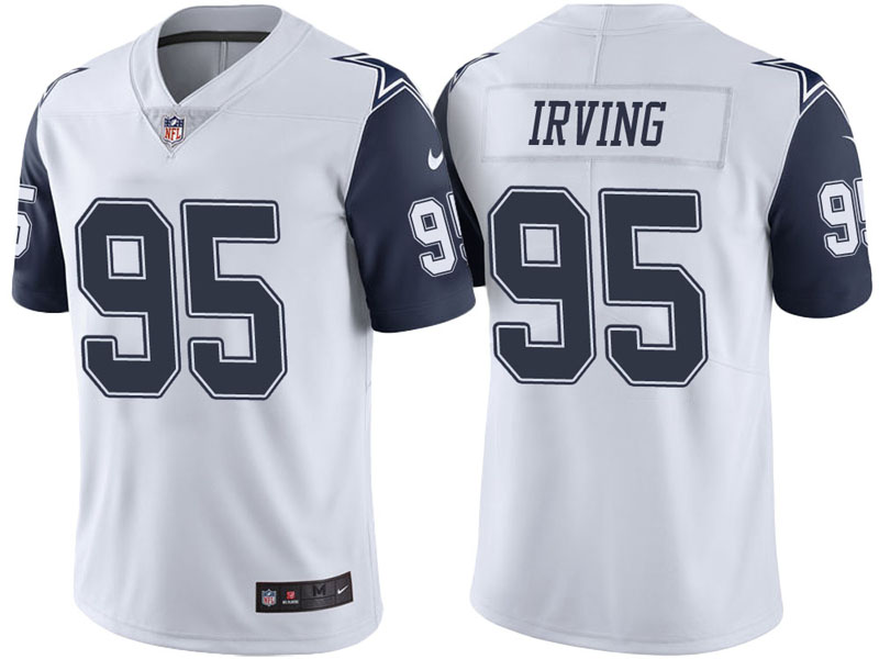 Dallas Cowboys #95 David Irving White Vapor Untouchable Color Rush Limited Jersey Dallas Cowboys #95 David Irving White Vapor Untouchable Color Rush Limited Jersey