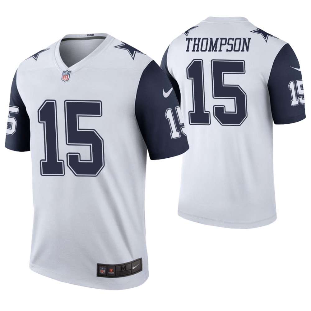 Dallas Cowboys #15 Deonte Thompson White Color Rush Legend Jersey Dallas Cowboys #15 Deonte Thompson White Color Rush Legend Jersey