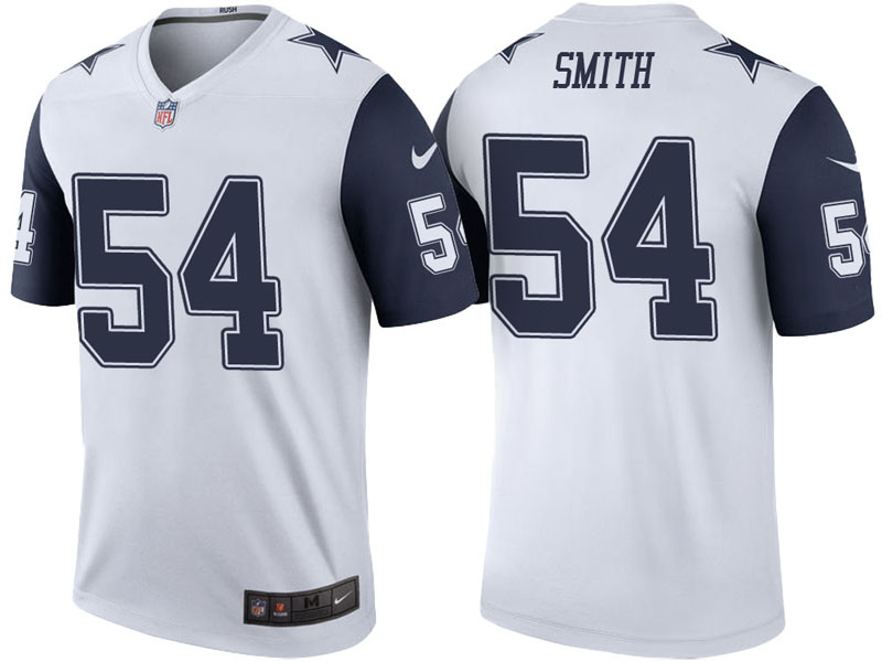 Dallas Cowboys #54 Jaylon Smith White Color Rush Legend Jersey Dallas Cowboys #54 Jaylon Smith White Color Rush Legend Jersey