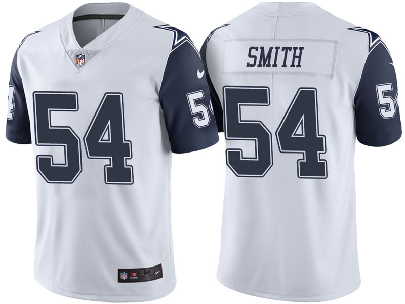 Dallas Cowboys #54 Jaylon Smith White Vapor Untouchable Color Rush Limited Jersey Dallas Cowboys #54 Jaylon Smith White Vapor Untouchable Color Rush Limited Jersey
