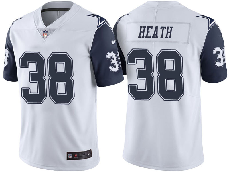 Dallas Cowboys #38 Jeff Heath White Vapor Untouchable Color Rush Limited Jersey