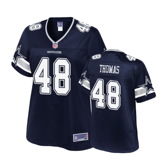 Women Dallas Cowboys #48 Joe Thomas Navy Player Pro Line Jersey Women Dallas Cowboys #48 Joe Thomas Navy Player Pro Line Jersey