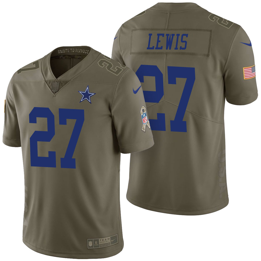 Dallas Cowboys #27 Jourdan Lewis Olive 2017 Salute to Service Limited Jersey