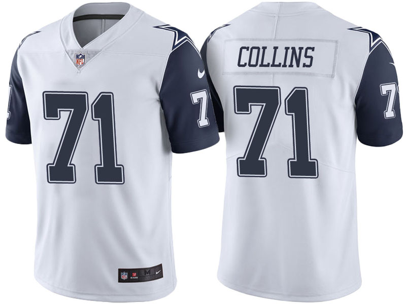 Dallas Cowboys #71 La'el Collins White Vapor Untouchable Color Rush Limited Jersey Dallas Cowboys #71 La'el Collins White Vapor Untouchable Color Rush Limited Jersey
