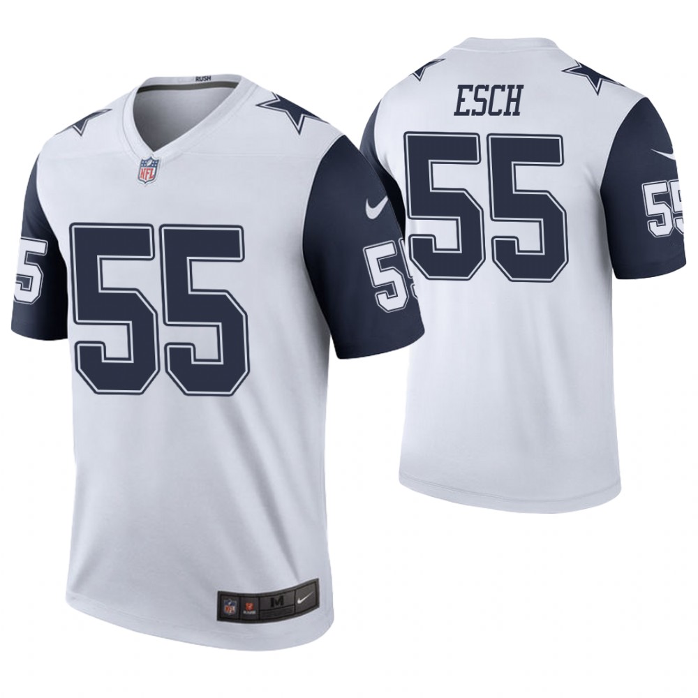 Dallas Cowboys #55 Leighton Vander Esch White Color Rush Legend Jersey Dallas Cowboys #55 Leighton Vander Esch White Color Rush Legend Jersey