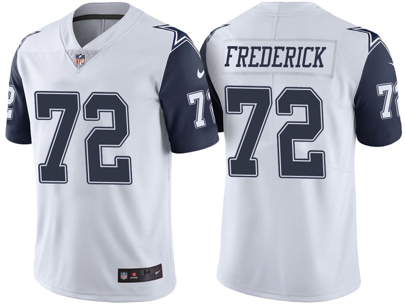 Dallas Cowboys #72 Travis Frederick White Vapor Untouchable Color Rush Limited Jersey