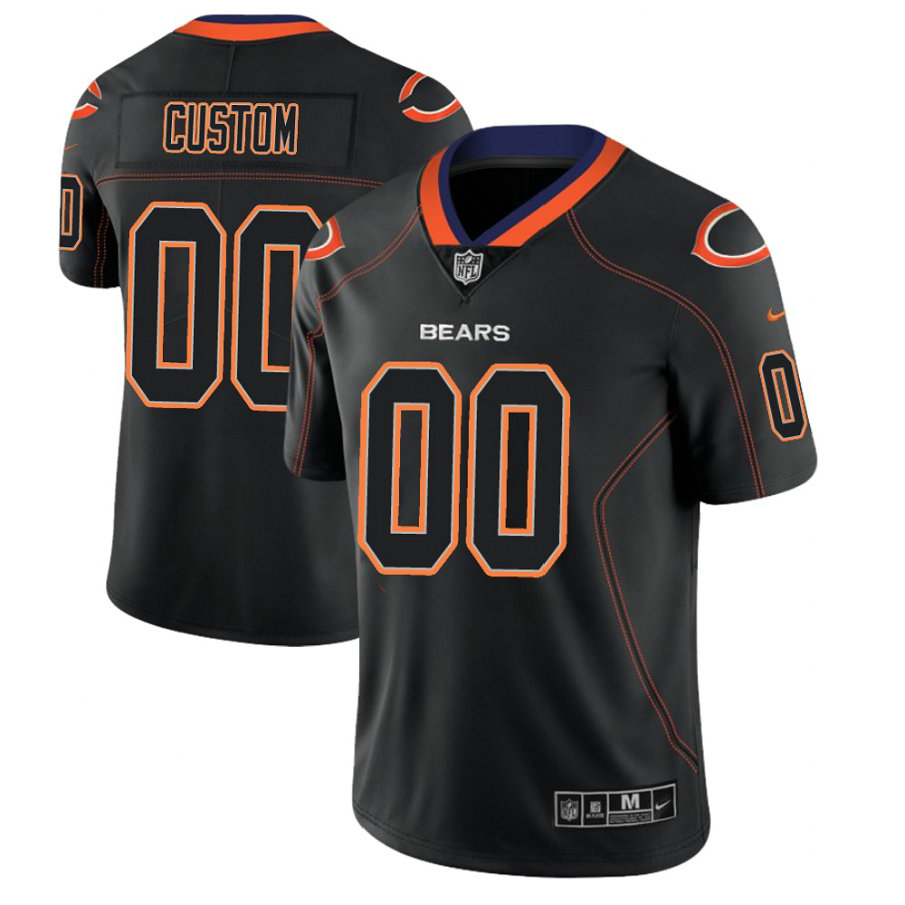 Chicago Bears 2018 Lights Out Color Rush Limited Black Customized Jersey Chicago Bears 2018 Lights Out Color Rush Limited Black Customized Jersey
