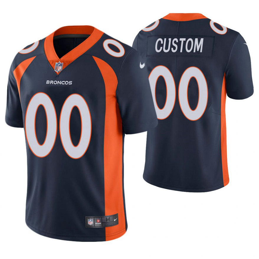 Denver Broncos Navy Vapor Untouchable Limited Player Customized Jersey Denver Broncos Navy Vapor Untouchable Limited Player Customized Jersey