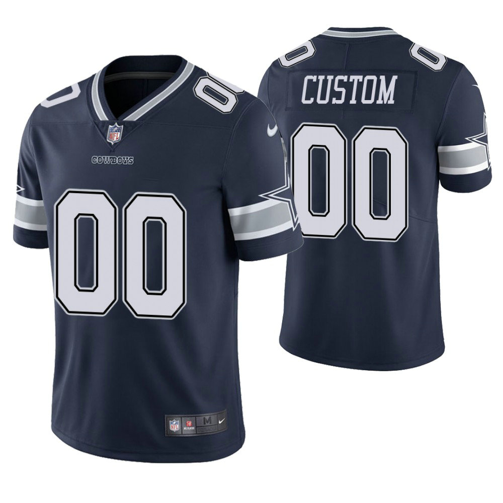 Dallas Cowboys Navy Vapor Untouchable Limited Player Customized Jersey Dallas Cowboys Navy Vapor Untouchable Limited Player Customized Jersey
