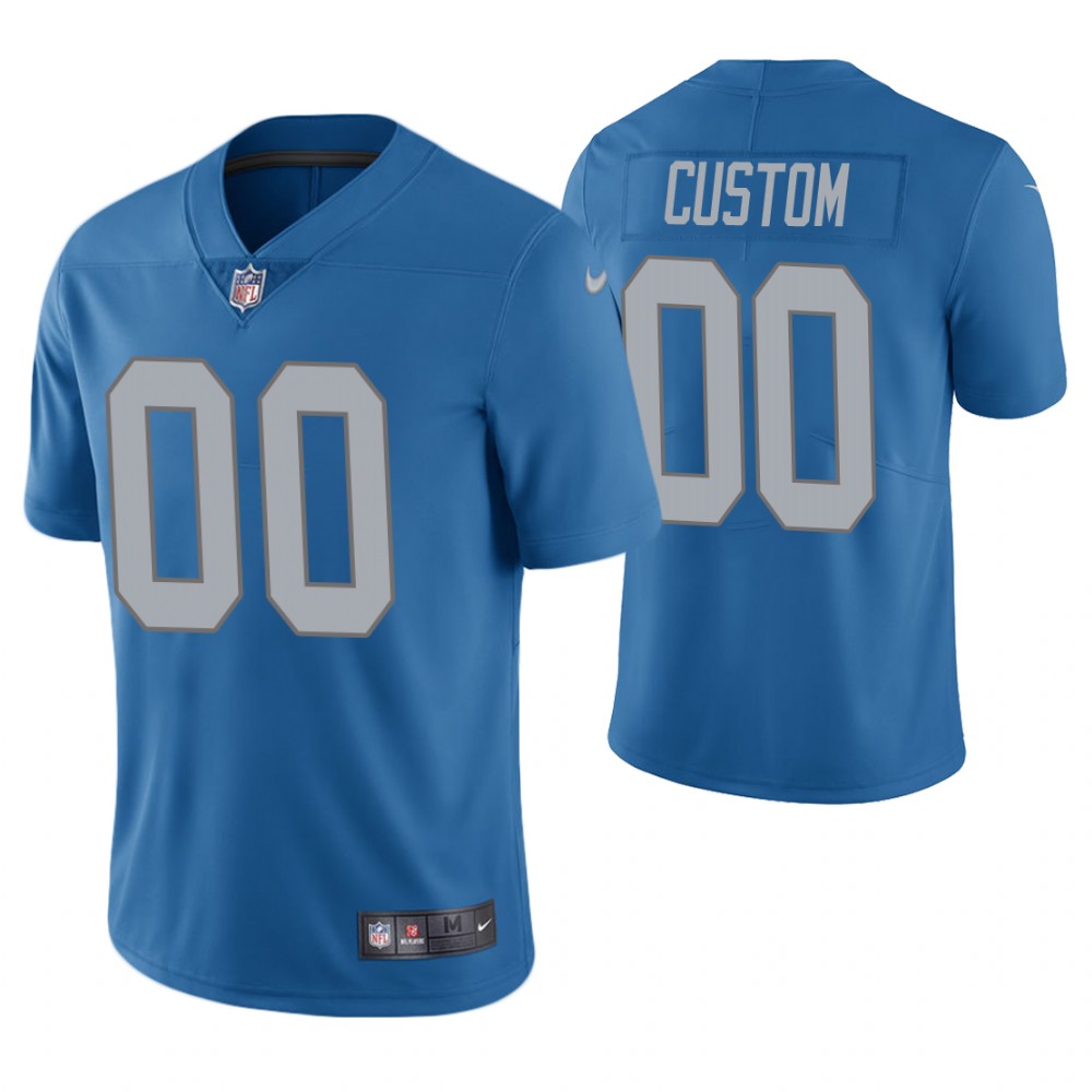 Detroit Lions Blue Vapor Untouchable Limited Player Customized Jersey Detroit Lions Blue Vapor Untouchable Limited Player Customized Jersey