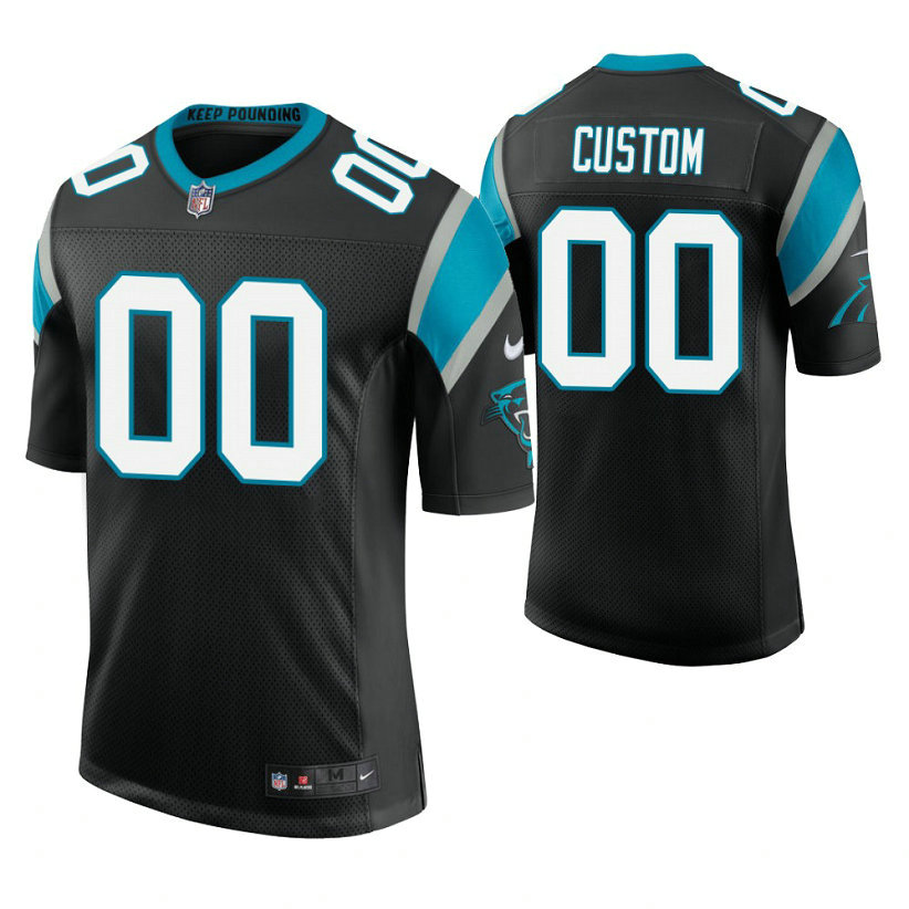 Carolina Panthers Black Vapor Untouchable Limited Player Customized Jersey Carolina Panthers Black Vapor Untouchable Limited Player Customized Jersey
