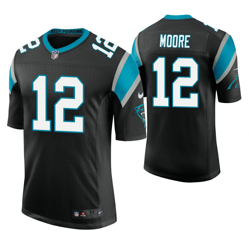 Carolina Panthers #12 D. J. Moore Black Vapor Untouchable Limited Player Jersey Carolina Panthers #12 D. J. Moore Black Vapor Untouchable Limited Player Jersey