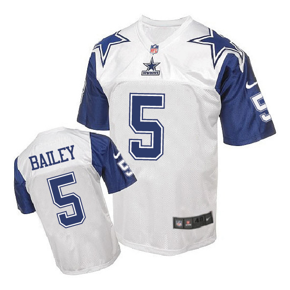 Dallas Cowboys #5 Dan Bailey White Throwback Jersey Dallas Cowboys #5 Dan Bailey White Throwback Jersey