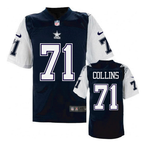 Dallas Cowboys #71 La'el Collins Navy Throwback Jersey Dallas Cowboys #71 La'el Collins Navy Throwback Jersey