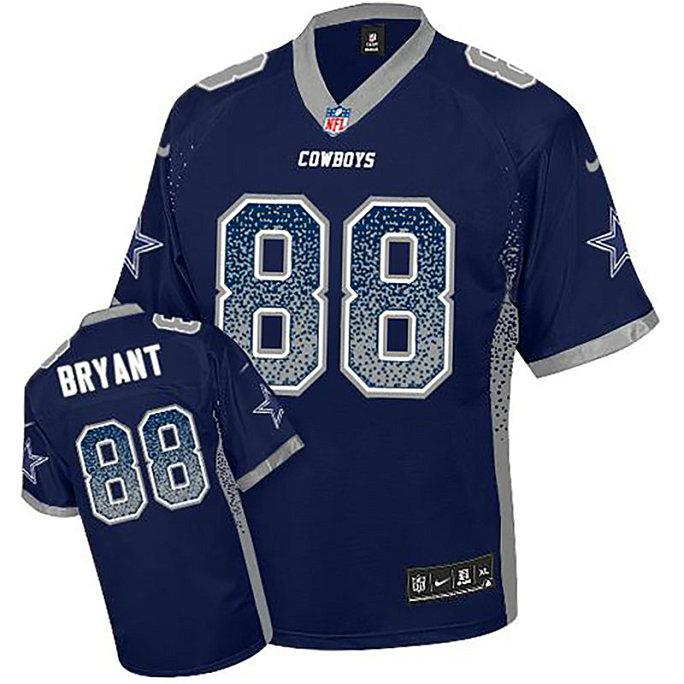 Dallas Cowboys #88 Dez Bryant Blue Drift Fashion Jersey Dallas Cowboys #88 Dez Bryant Blue Drift Fashion Jersey