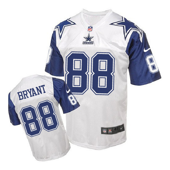Dallas Cowboys #88 Dez Bryant White Throwback Jersey Dallas Cowboys #88 Dez Bryant White Throwback Jersey