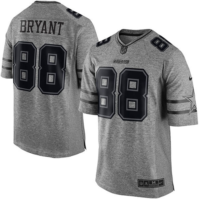Dallas Cowboys #88 Dez Bryant Gridiron Gray Limited Jersey Dallas Cowboys #88 Dez Bryant Gridiron Gray Limited Jersey