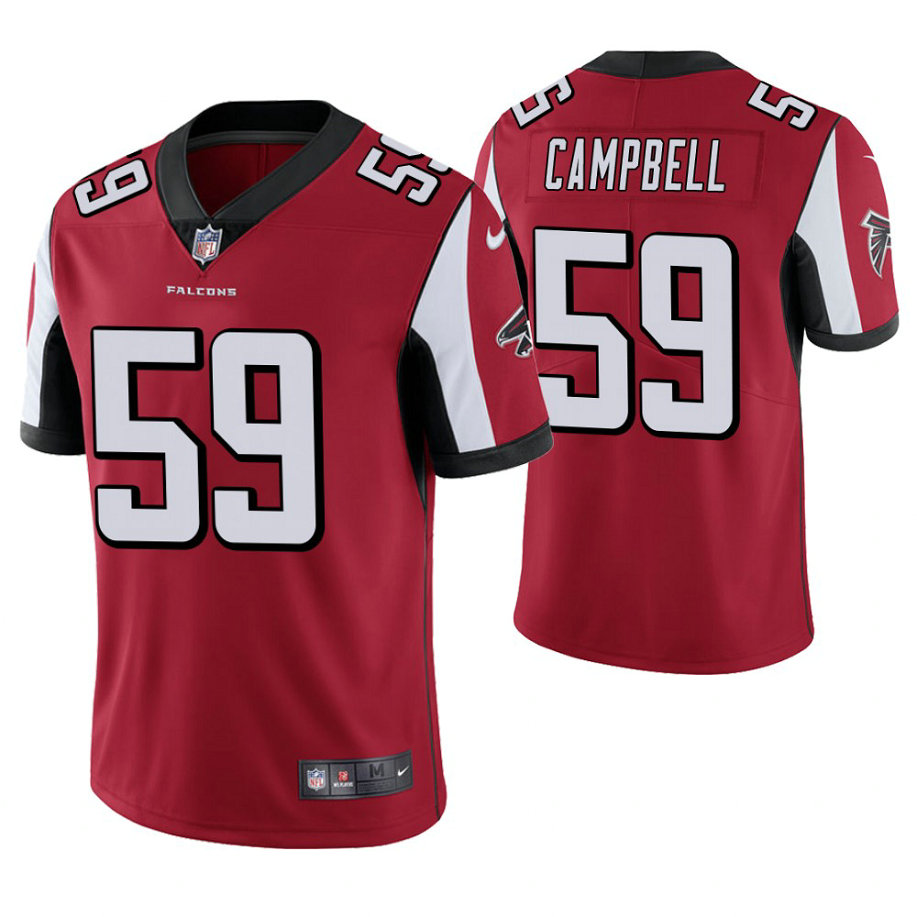 Atlanta Falcons #59 De'Vondre Campbell Red Vapor Untouchable Limited Player Jersey Atlanta Falcons #59 De'Vondre Campbell Red Vapor Untouchable Limited Player Jersey
