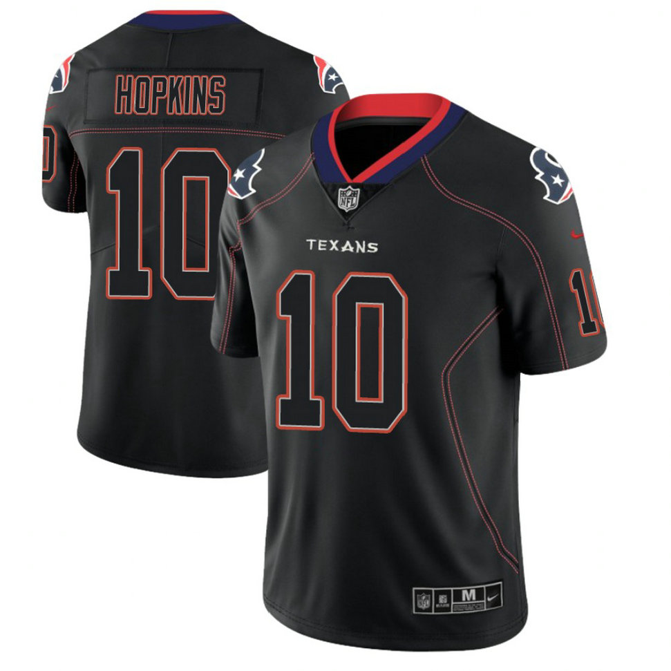 Houston Texans #10 DeAndre Hopkins 2018 Lights Out Color Rush Limited Black Jersey Houston Texans #10 DeAndre Hopkins 2018 Lights Out Color Rush Limited Black Jersey