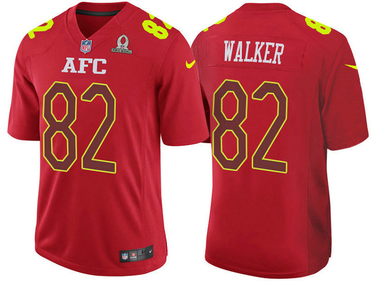 2017 Pro Bowl AFC Delanie Walker Red Game Jersey