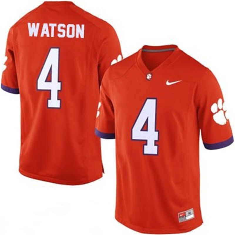 Deshaun Watson #4 Clemson Tigers Orange Home College Football Jersey Deshaun Watson #4 Clemson Tigers Orange Home College Football Jersey