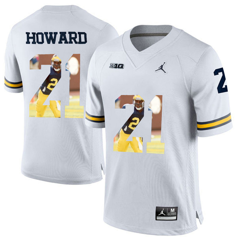 Desmond Howard #21 Michigan Wolverines White College Football Jersey Desmond Howard #21 Michigan Wolverines White College Football Jersey