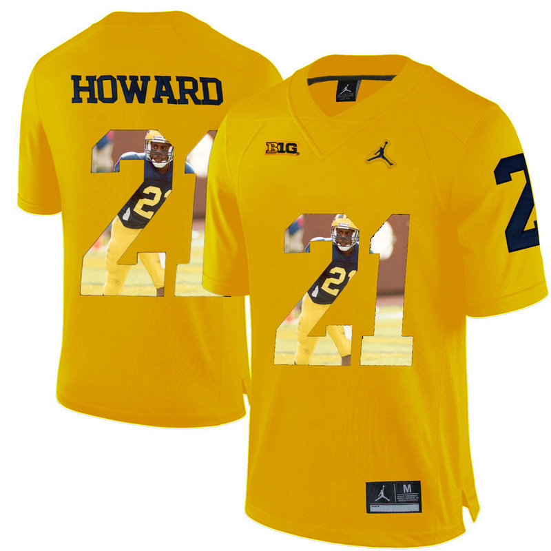 Desmond Howard #21 Michigan Wolverines Yellow College Football Jersey Desmond Howard #21 Michigan Wolverines Yellow College Football Jersey