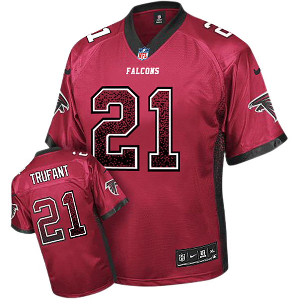 Atlanta Falcons #21 Desmond Trufant Red Drift Fashion Jersey Atlanta Falcons #21 Desmond Trufant Red Drift Fashion Jersey