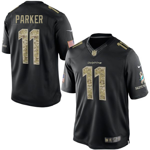 Miami Dolphins #11 DeVante Parker Black Salute To Service Jersey Miami Dolphins #11 DeVante Parker Black Salute To Service Jersey
