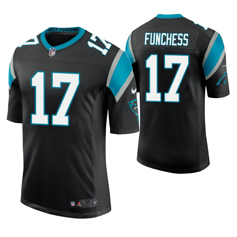 Carolina Panthers #17 Devin Funchess Black Vapor Untouchable Limited Player Jersey