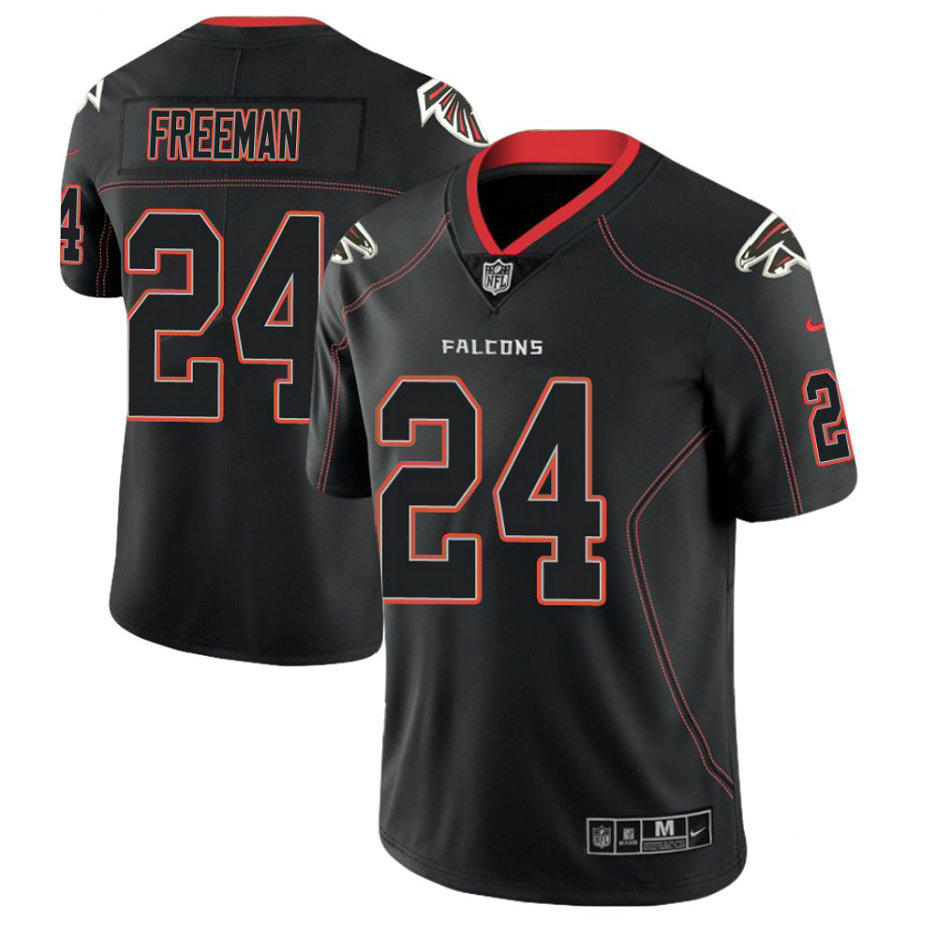 Atlanta Falcons #24 Devonta Freeman 2018 Lights Out Color Rush Limited Black Jersey