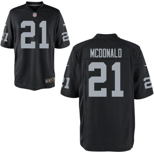 Oakland Raiders #21 Dexter McDonald Black Elite Jersey Oakland Raiders #21 Dexter McDonald Black Elite Jersey