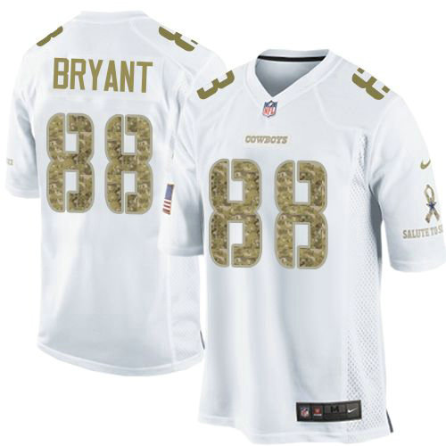 Dallas Cowboys #88 Dez Bryant White Salute To Service Jersey Dallas Cowboys #88 Dez Bryant White Salute To Service Jersey