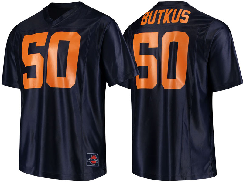 Dick Butkus #50 Illinois Fighting Illini Navy Replic College Football Jersey Dick Butkus #50 Illinois Fighting Illini Navy Replic College Football Jersey