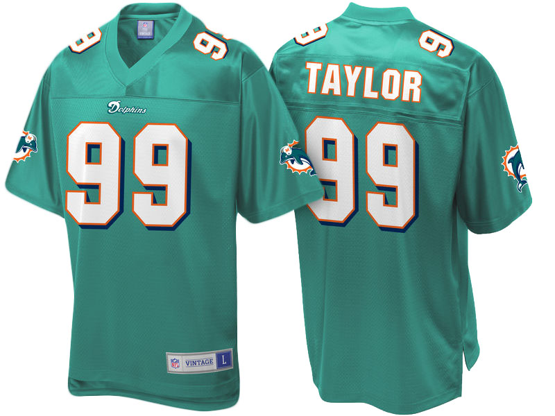 Miami Dolphins #99 Jason Taylor Teal Retired Player Jersey