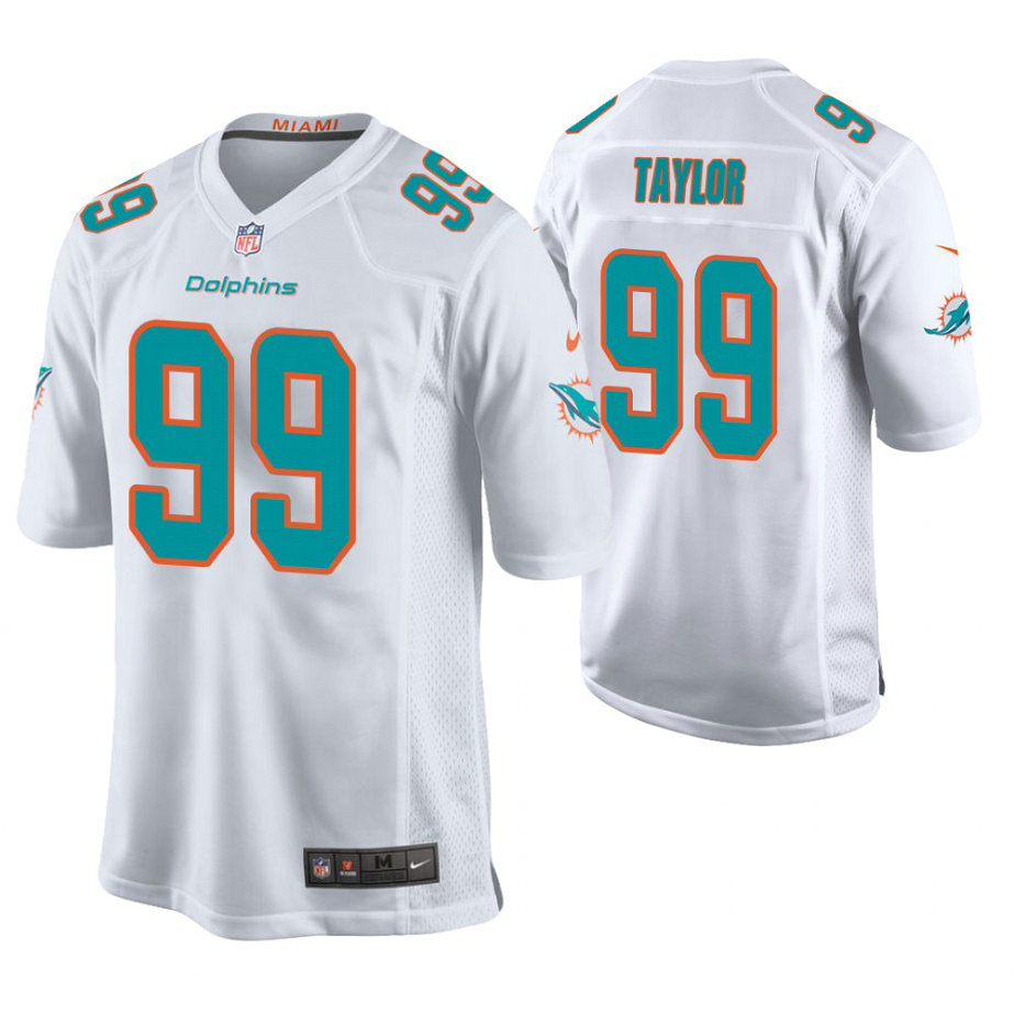 Miami Dolphins #99 Jason Taylor White Game Jersey Miami Dolphins #99 Jason Taylor White Game Jersey