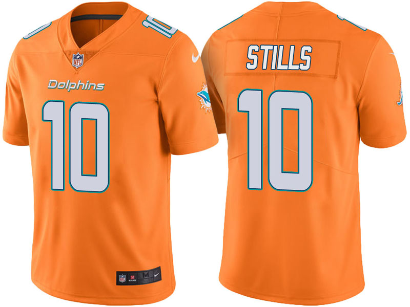 Miami Dolphins #10 Kenny Stills Orange Vapor Untouchable Color Rush Limited Jersey
