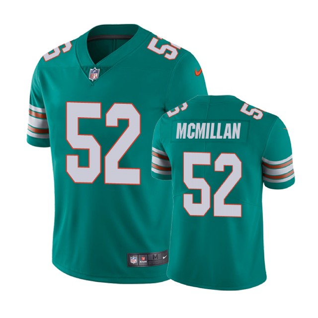 Miami Dolphins #52 Raekwon McMillan Aqua Vapor Untouchable Limited Player Jersey Miami Dolphins #52 Raekwon McMillan Aqua Vapor Untouchable Limited Player Jersey