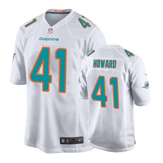 Miami Dolphins #41 Tracy Howard White New 2018 Game Jersey