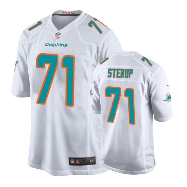Youth Miami Dolphins #71 Zach Sterup White New 2018 Game Jersey