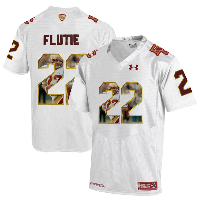 Doug Flutie #22 Boston Eagles White College Football Jersey Doug Flutie #22 Boston Eagles White College Football Jersey
