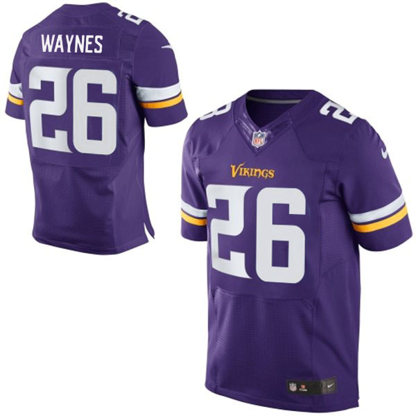2015 Draft Overall Pick 11th Minnesota Vikings #26 Trae Waynes Elite Purple Jersey 2015 Draft Overall Pick 11th Minnesota Vikings #26 Trae Waynes Elite Purple Jersey