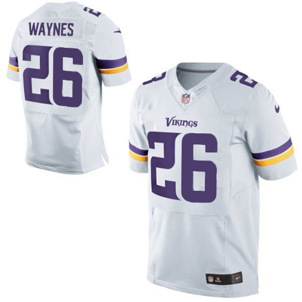 2015 Draft Overall Pick 11th Minnesota Vikings #26 Trae Waynes Elite White Jersey 2015 Draft Overall Pick 11th Minnesota Vikings #26 Trae Waynes Elite White Jersey