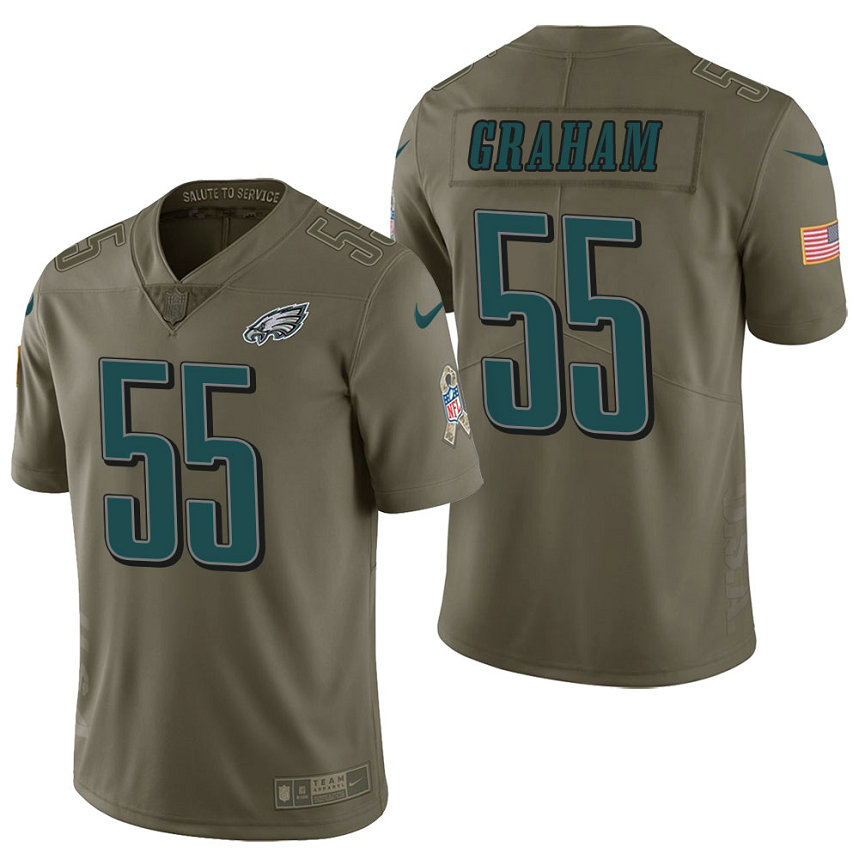 Philadelphia Eagles #55 Brandon Graham Olive 2017 Salute to Service Limited Jersey Philadelphia Eagles #55 Brandon Graham Olive 2017 Salute to Service Limited Jersey